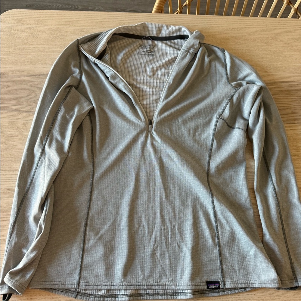 Gray Long Sleeve Midweight Baselayer by Patagonia